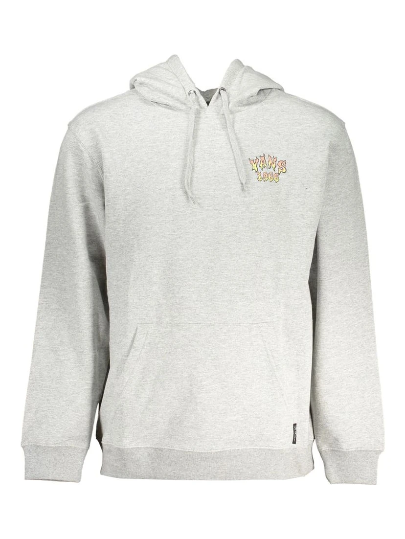Gray Cotton Men Sweatshirt