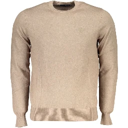 Beige Fabric Sweater
