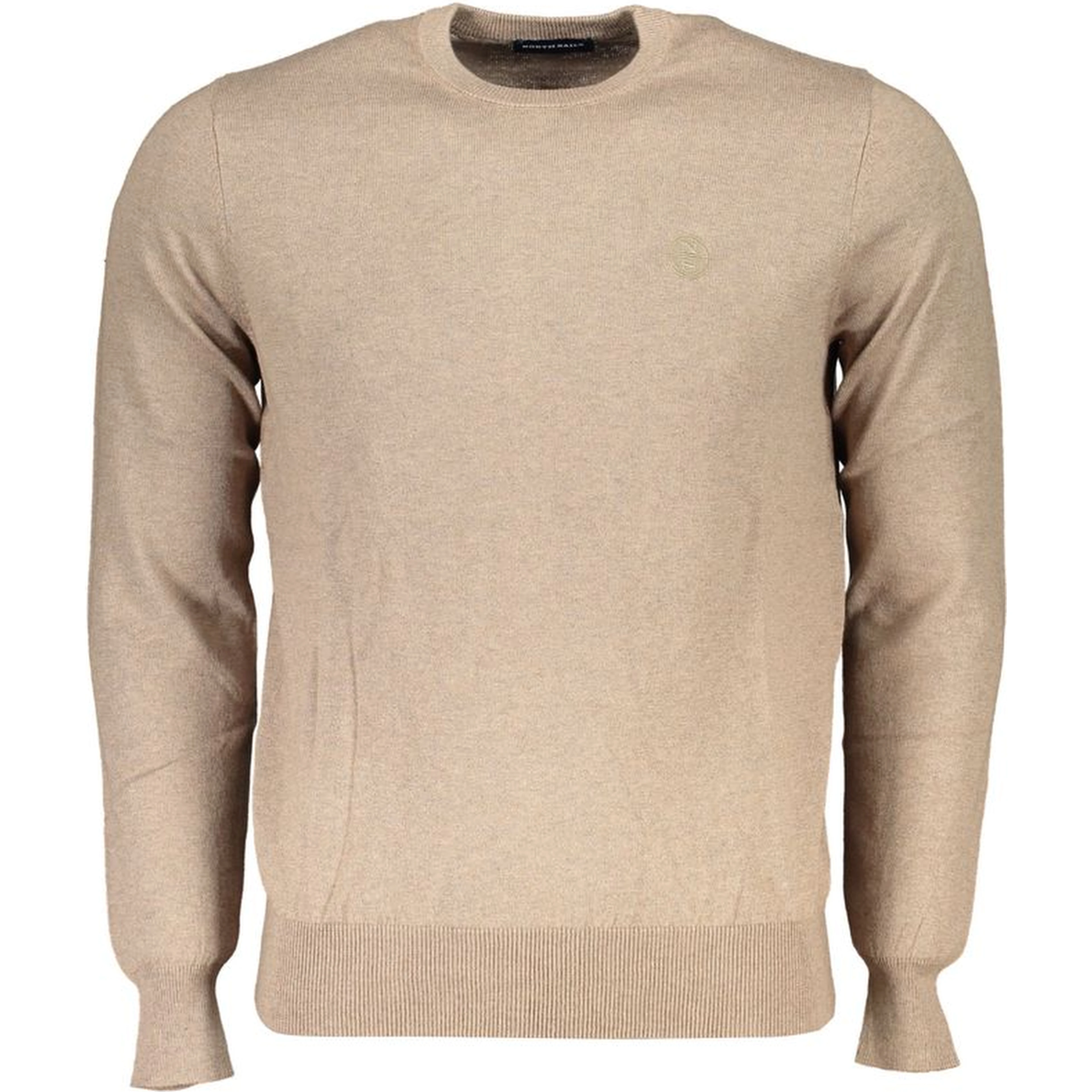 Beige Fabric Sweater