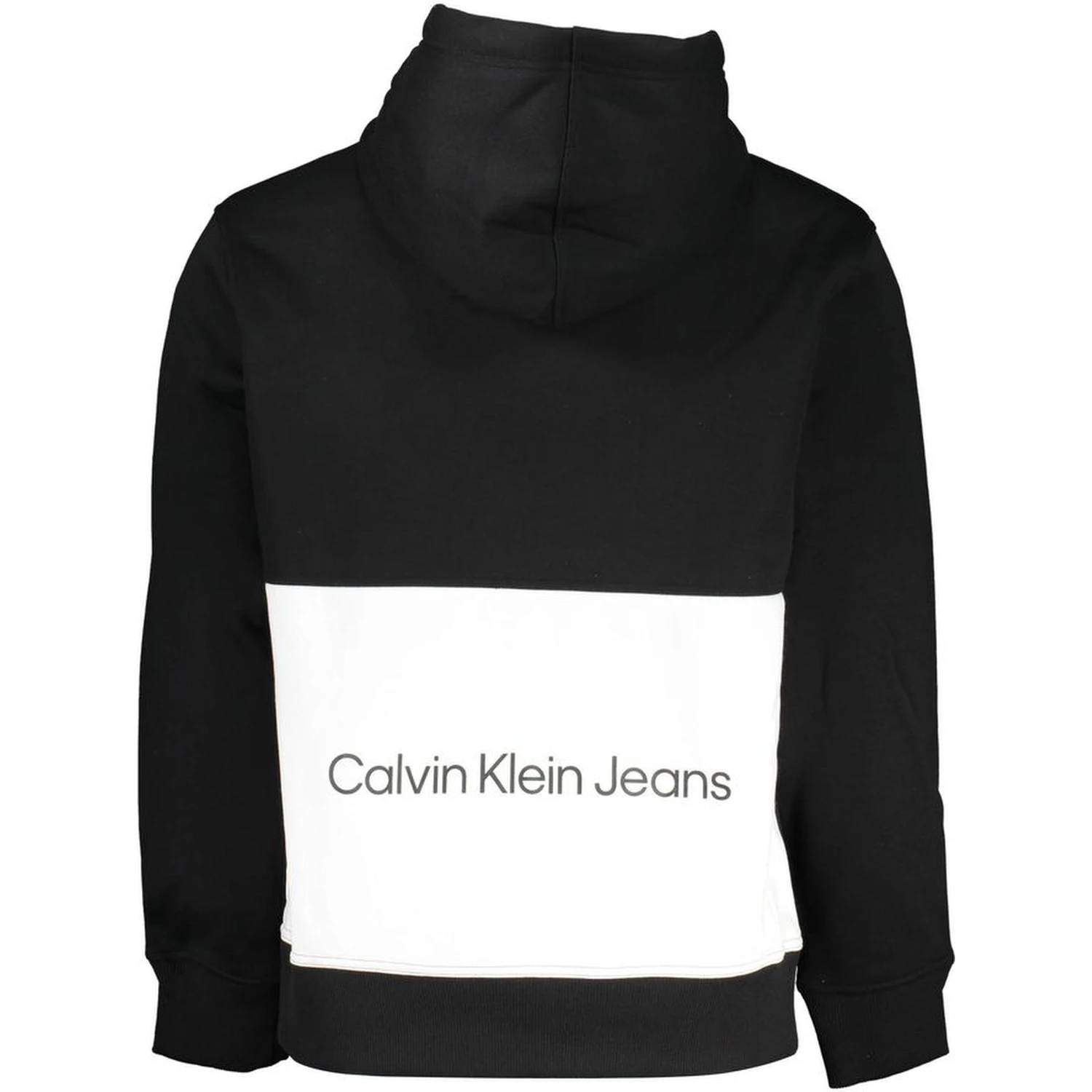 Black Polyester Men Sweater with Hood