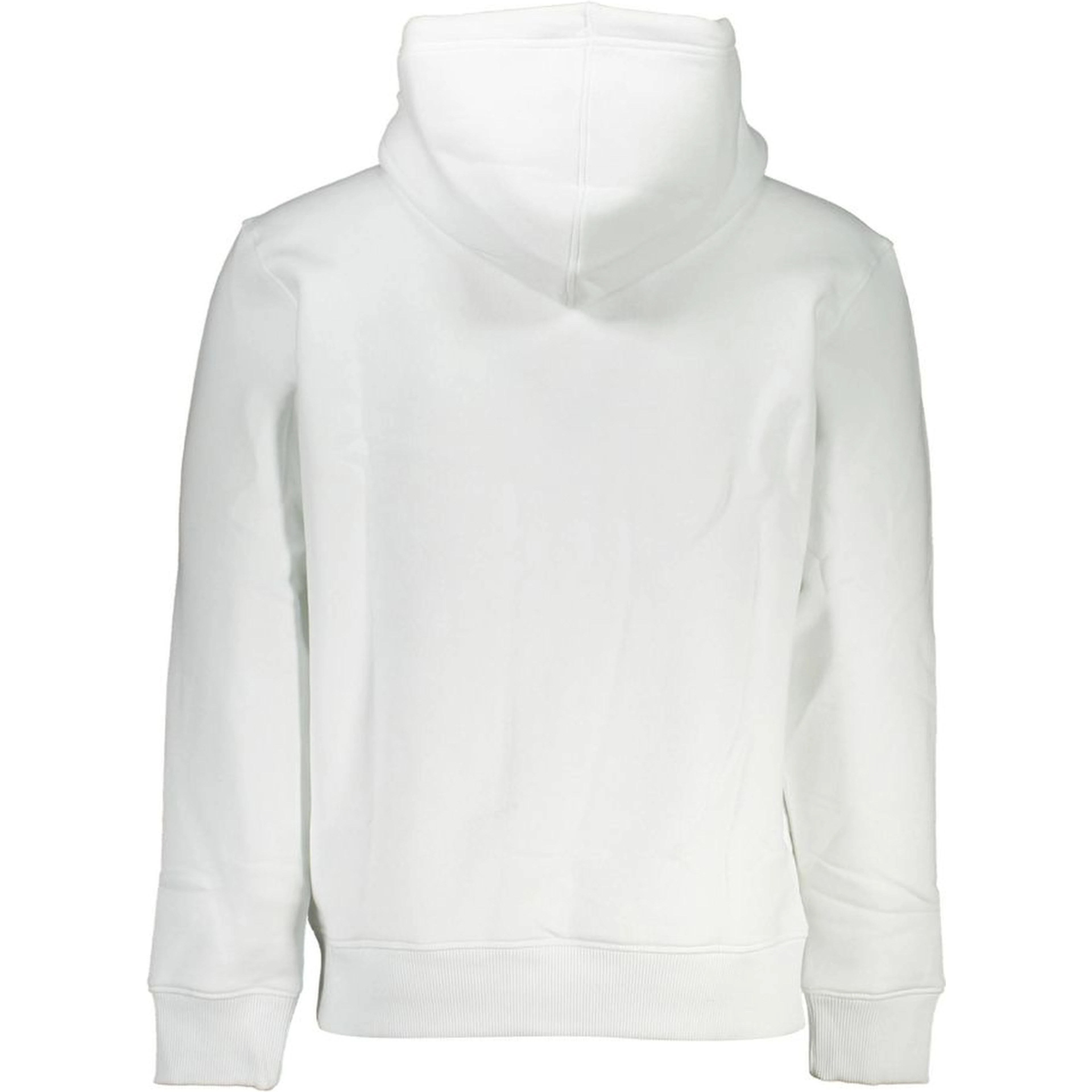 White Cotton Men's Sweater with Hood