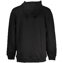 Black Cotton Men Sweater