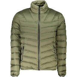 Green Polyamide Men Jacket