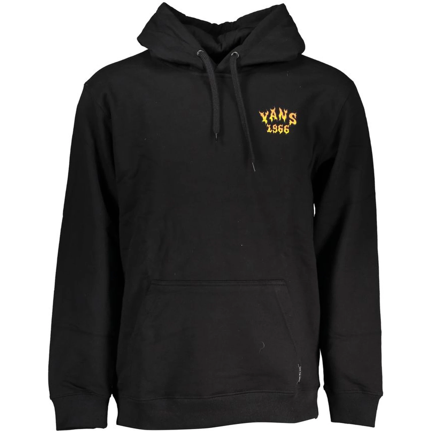 Black Cotton Men Sweater with Hood