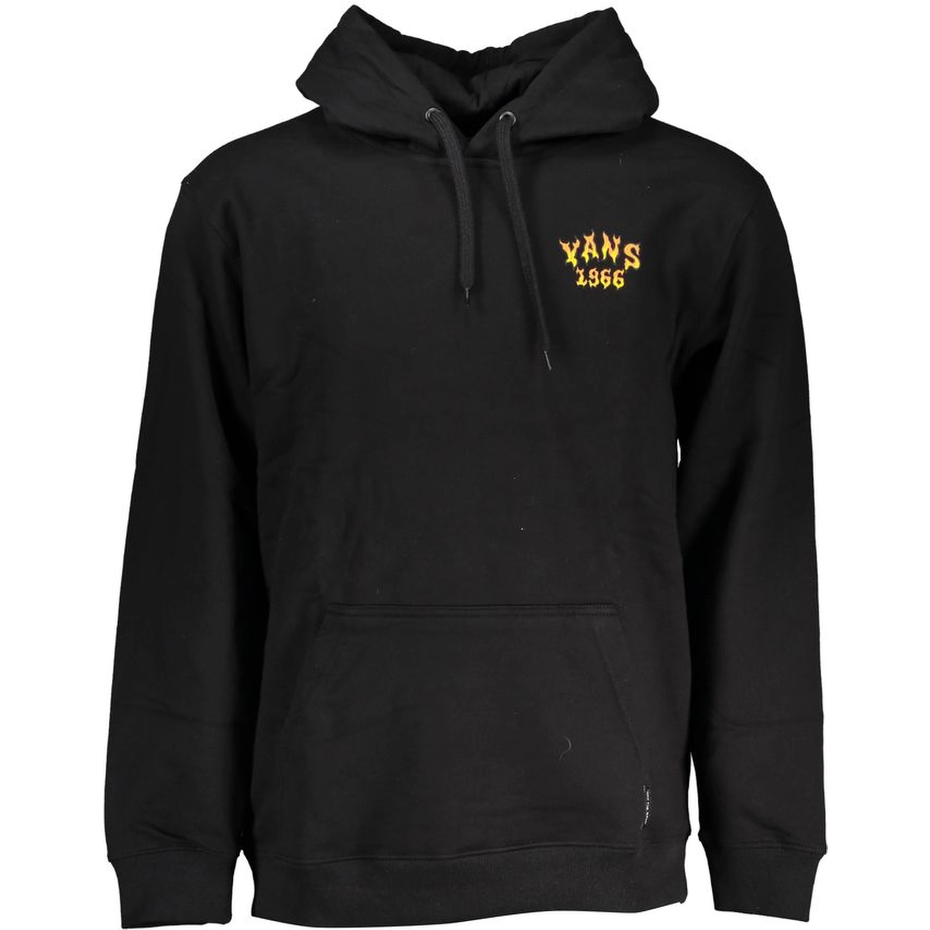 Black Cotton Men Sweater with Hood