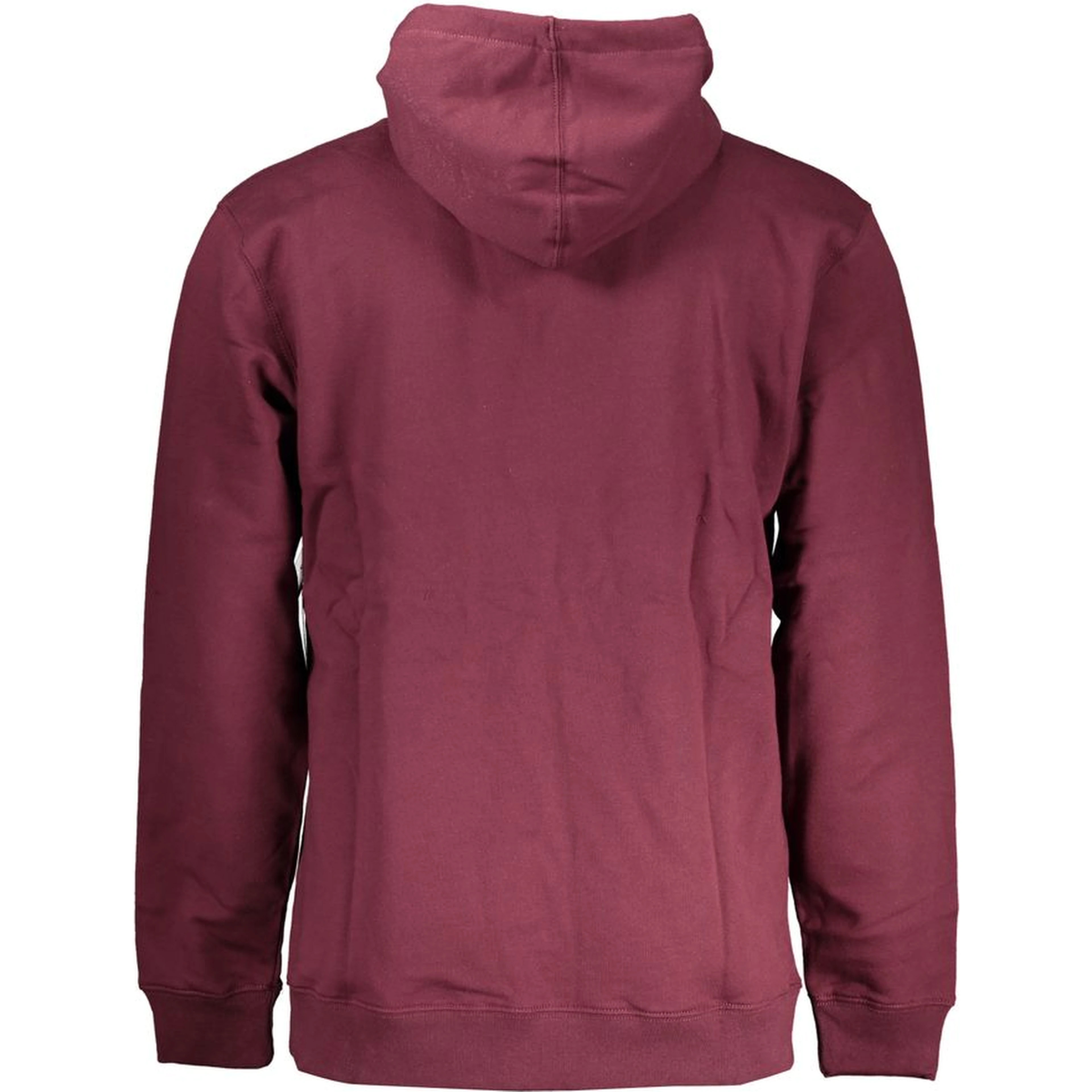 Red Cotton Men Sweater with Hood