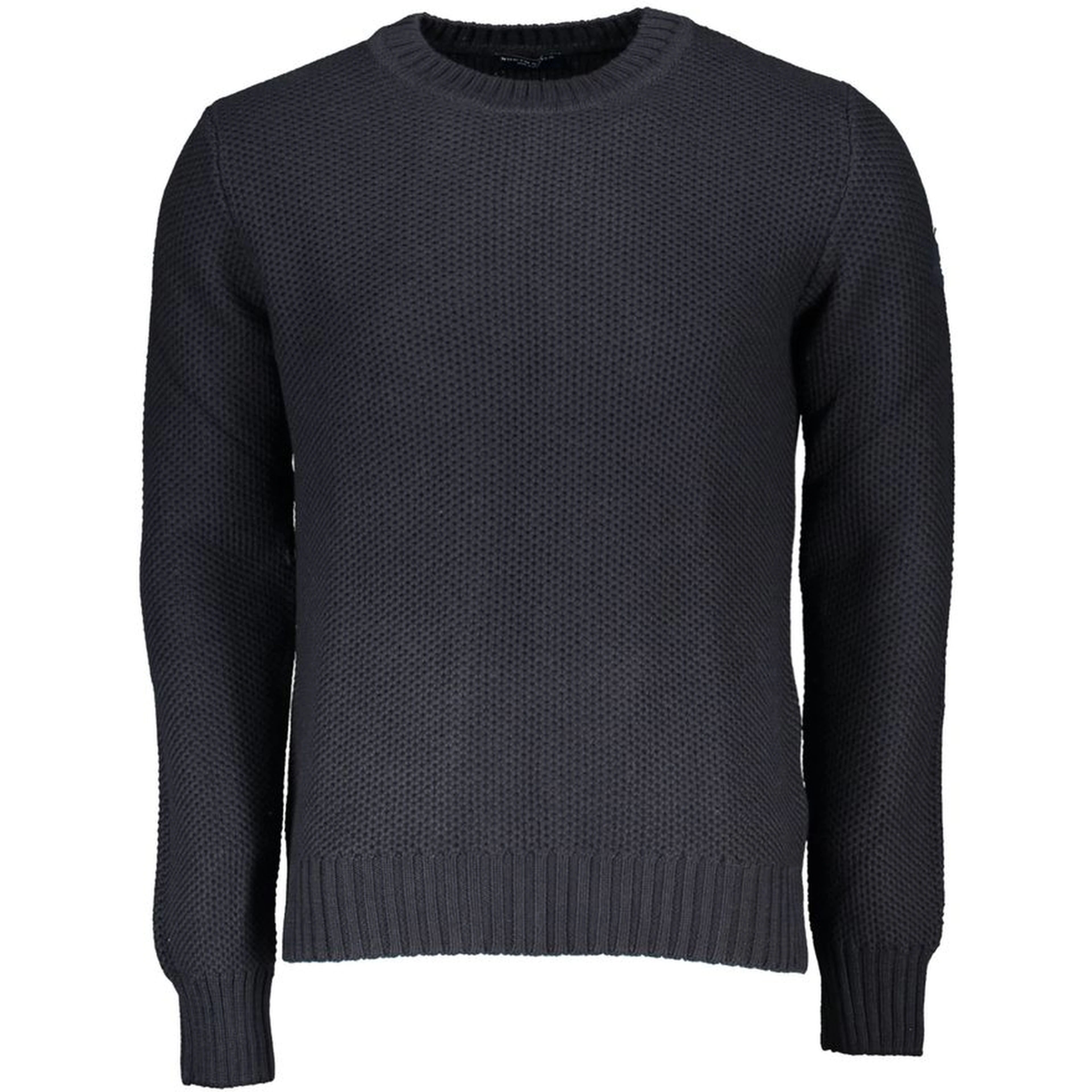 Blue Cotton Men Sweater