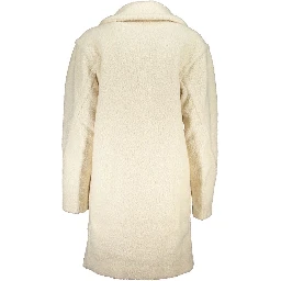White Polyester Jackets & Coat