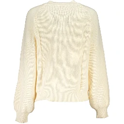 White Fabric Sweater