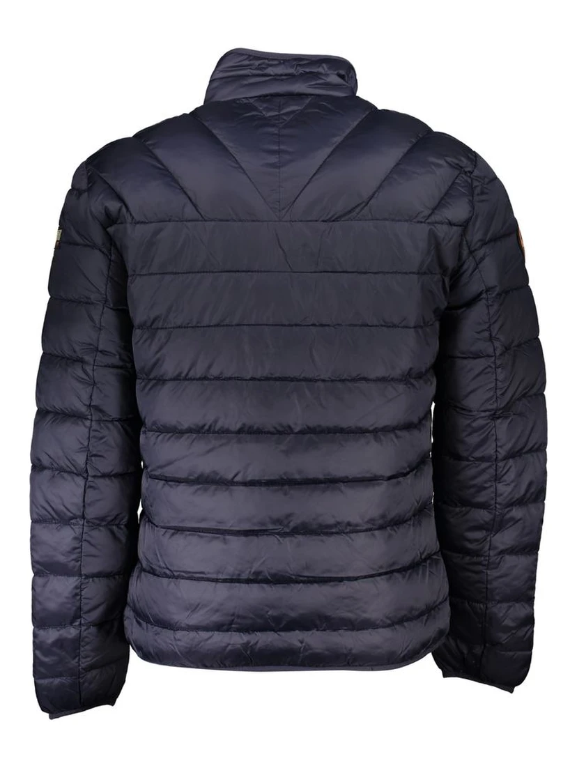 Blue Polyamide Men Jacket
