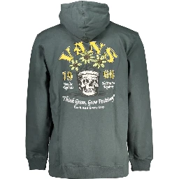 Green Cotton Men Sweater