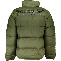 Green Polyamide Men's Jacket