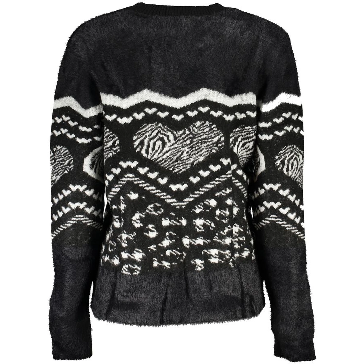 Black Polyester Sweater