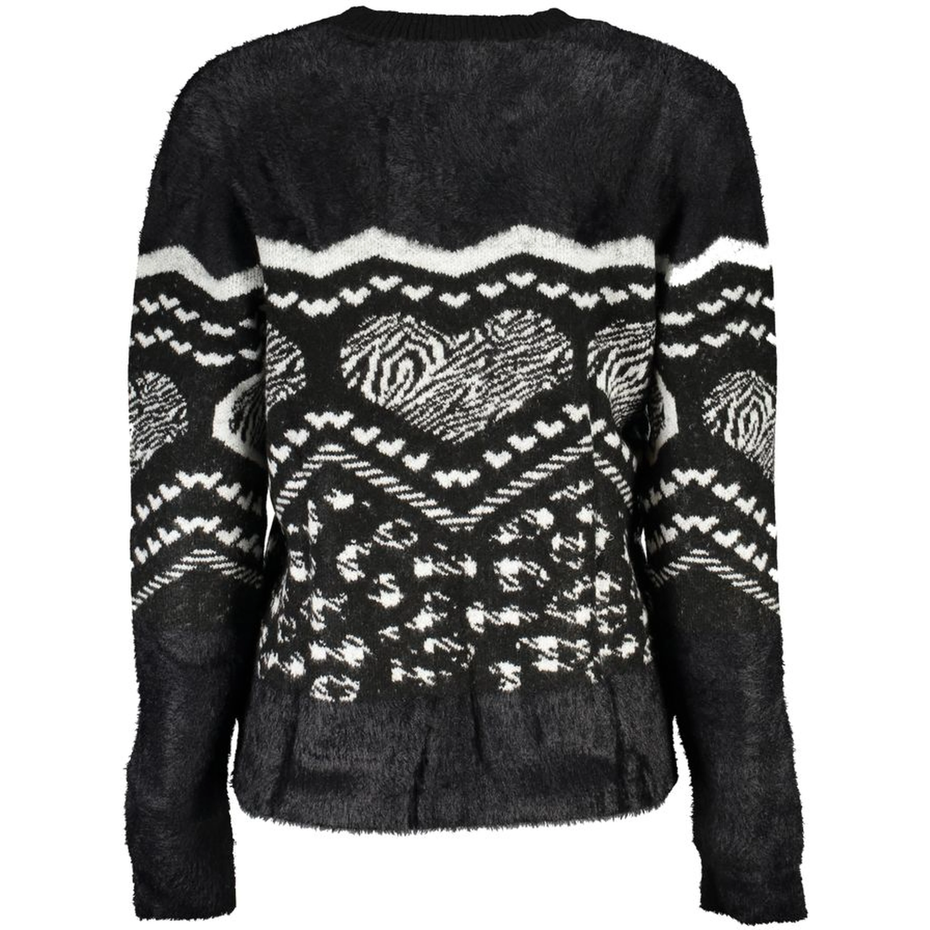 Black Polyester Sweater