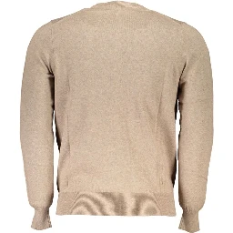 Beige Fabric Sweater