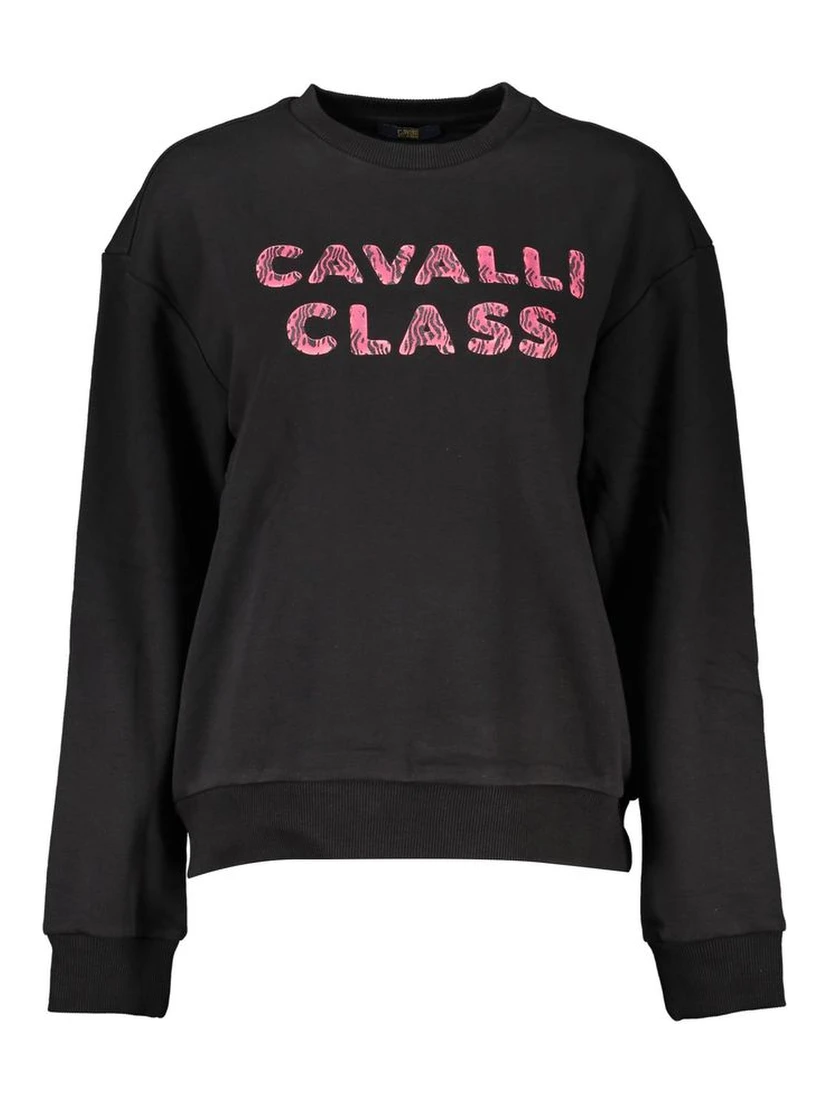Black Cotton Women Sweater