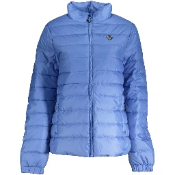 Blue Polyester Jackets & Coat
