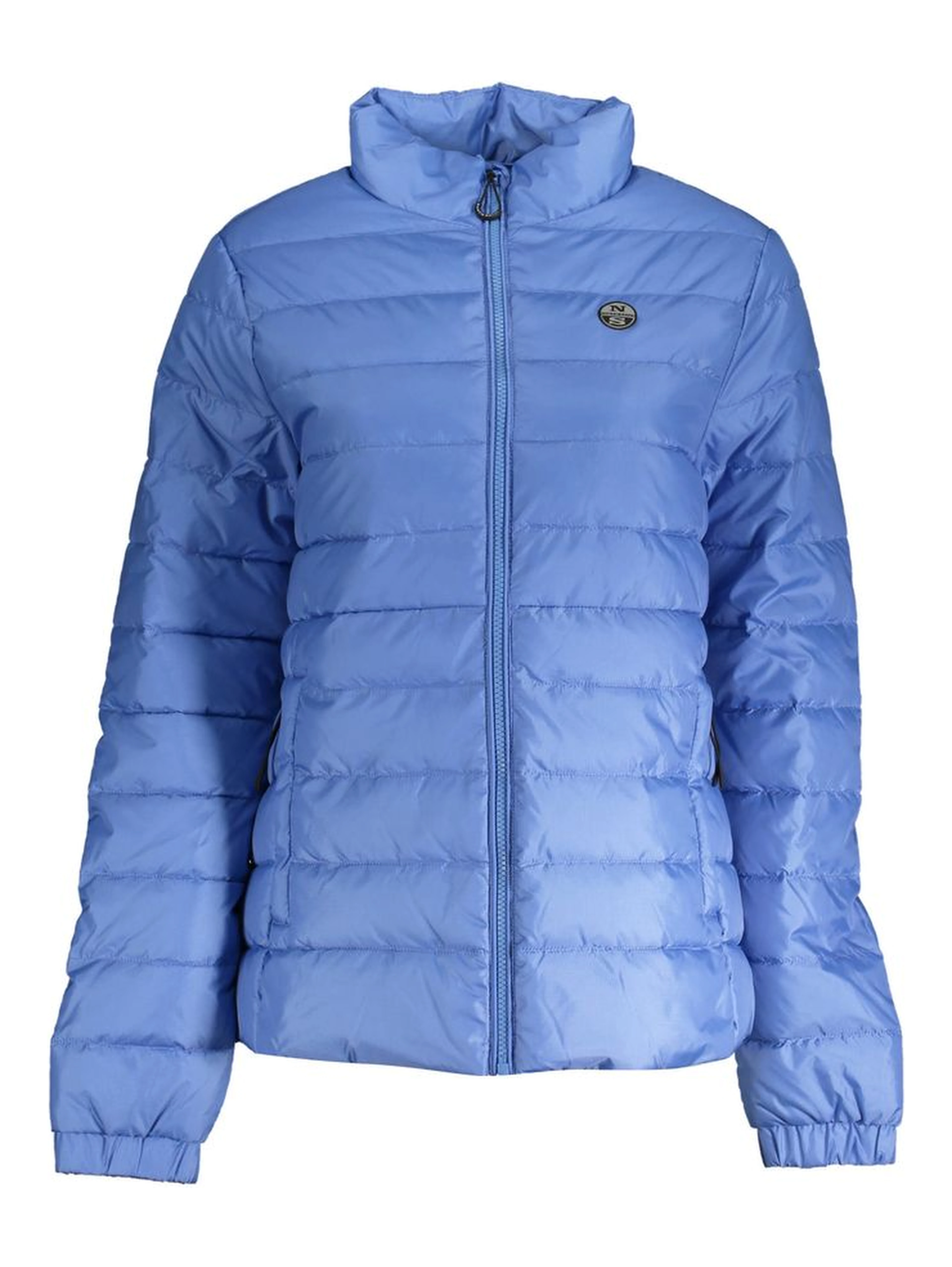 Blue Polyester Jackets & Coat