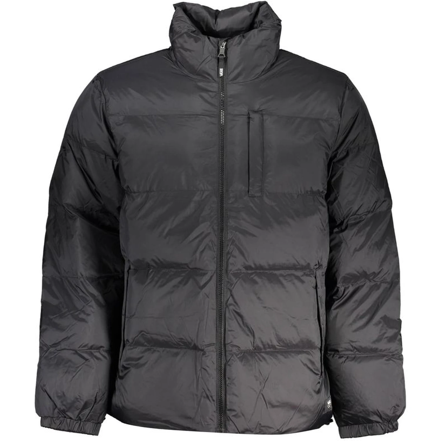 Black Polyester Men Jacket