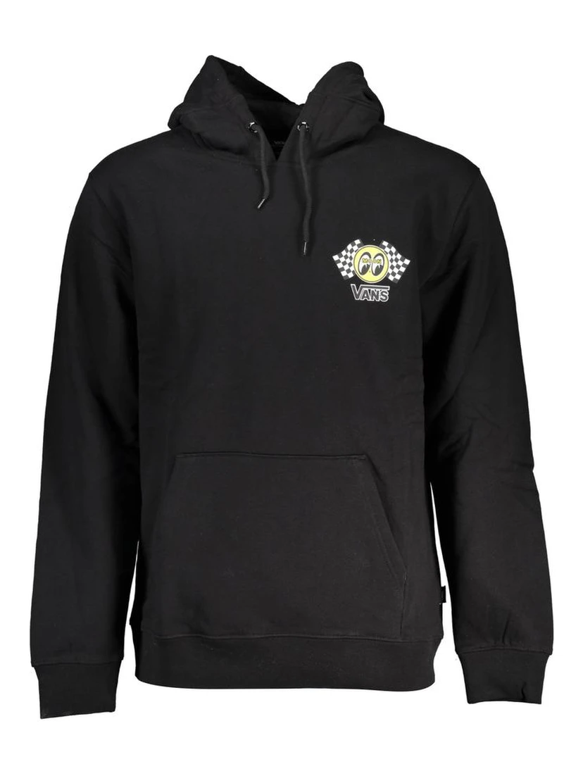 Black Cotton Men Sweater