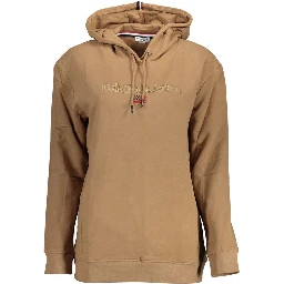 Brown Cotton Women Sweater