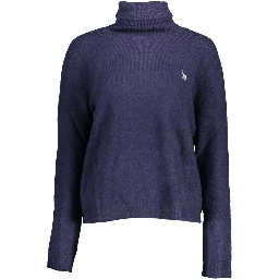 Blue Nylon Sweater