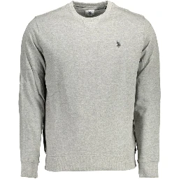 Gray Cotton Men Sweater