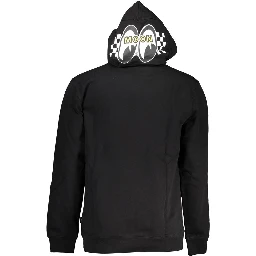 Black Cotton Men Sweater