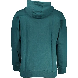 Green Cotton Men Sweater