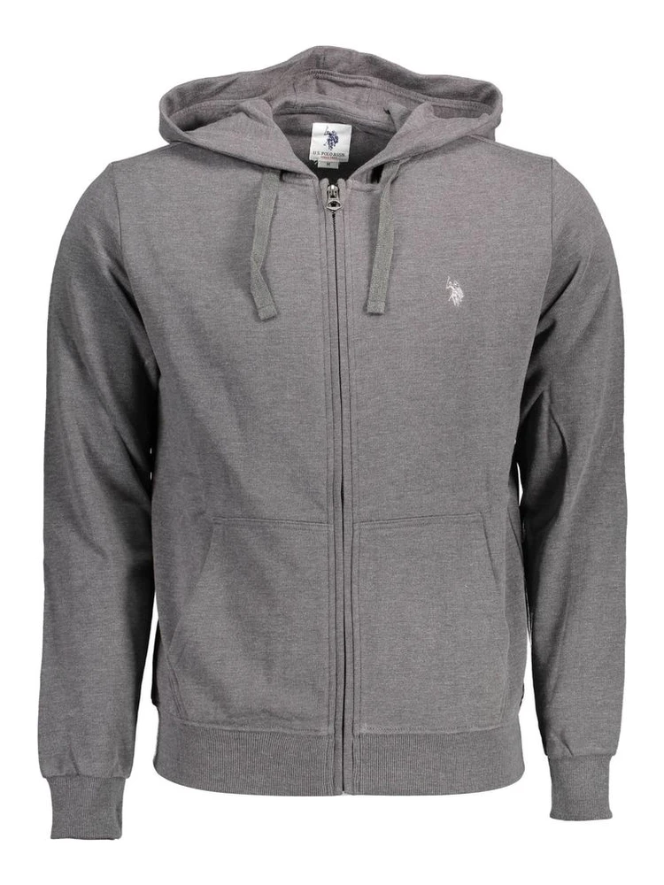 Gray Cotton Men Sweater