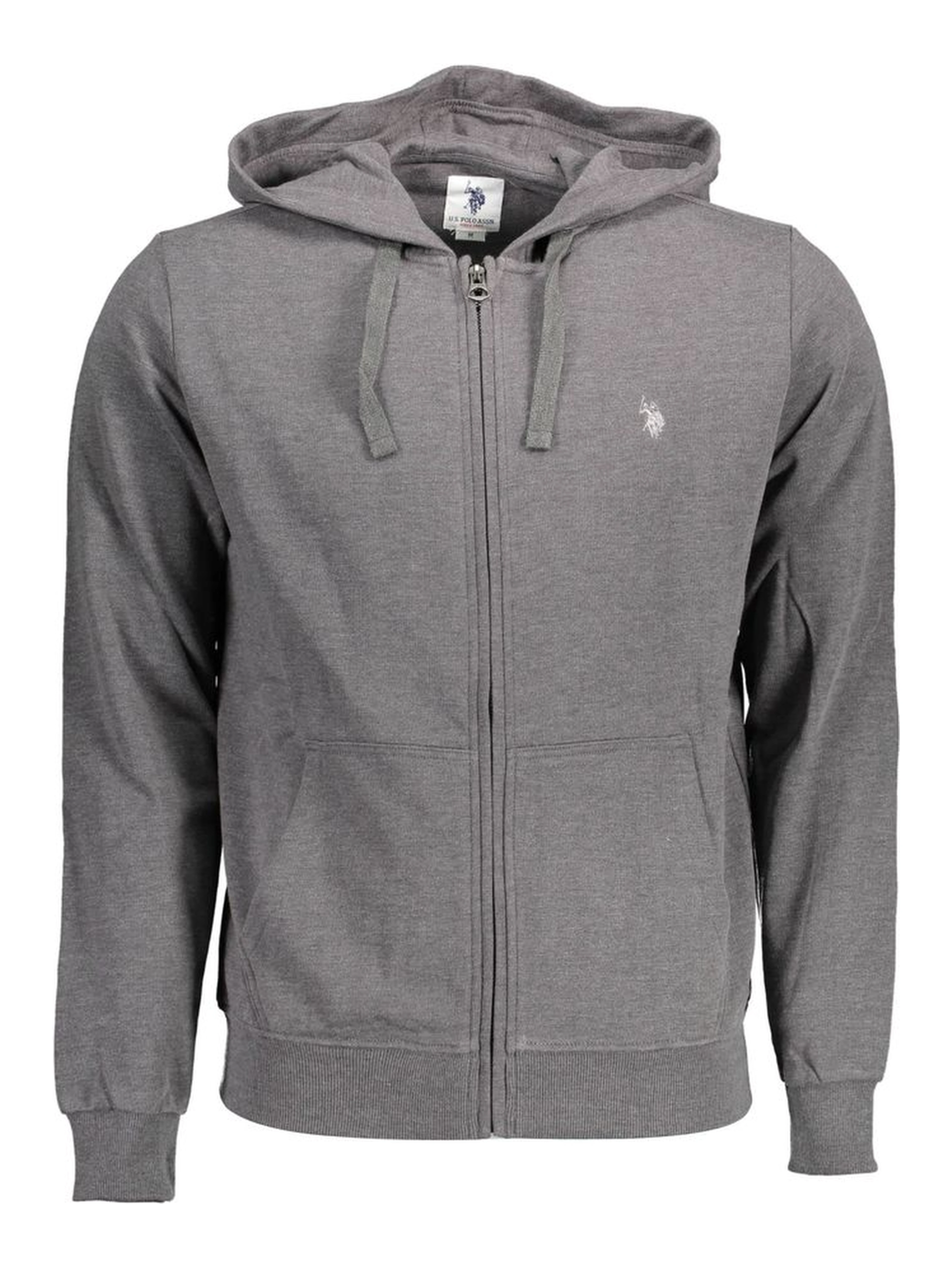 Gray Cotton Men Sweater