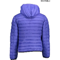 Blue Nylon Jackets & Coat