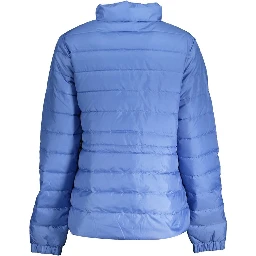 Blue Polyester Jackets & Coat