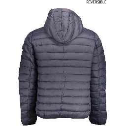 Blue Nylon Jackets & Coat