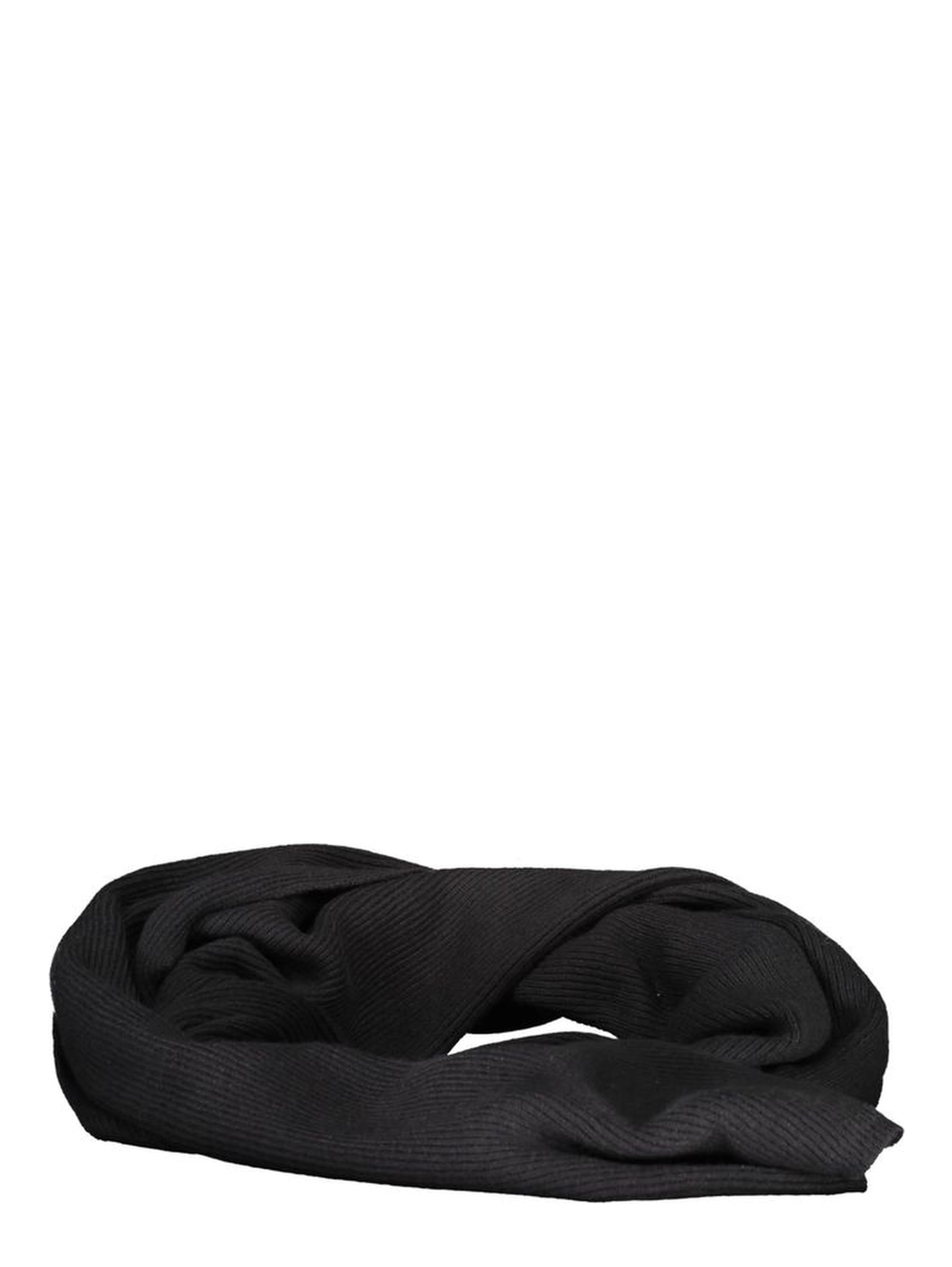 Black Cotton Men Scarf