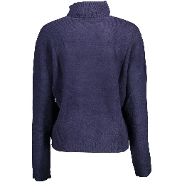 Blue Nylon Sweater