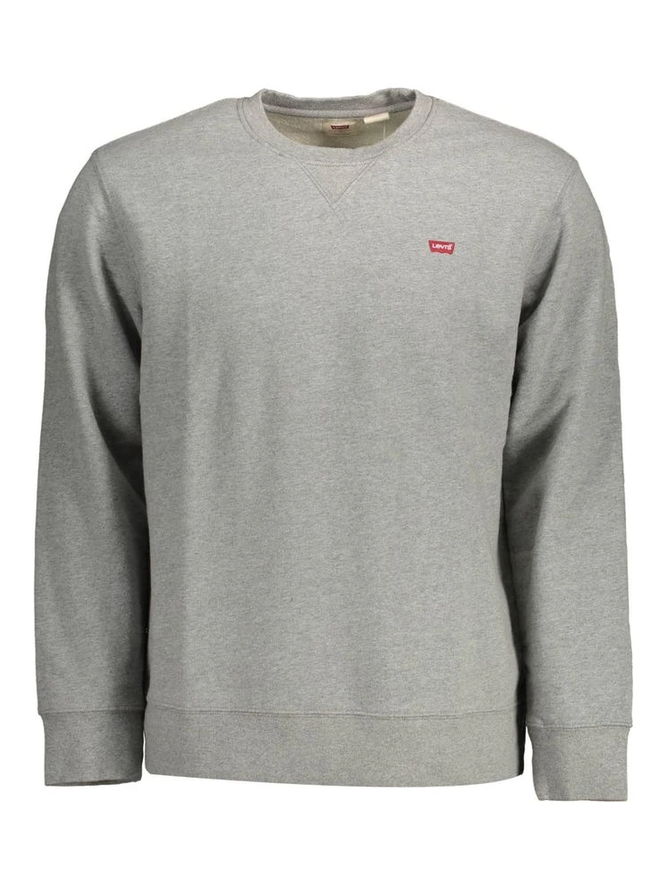Gray Cotton Mens Sweater
