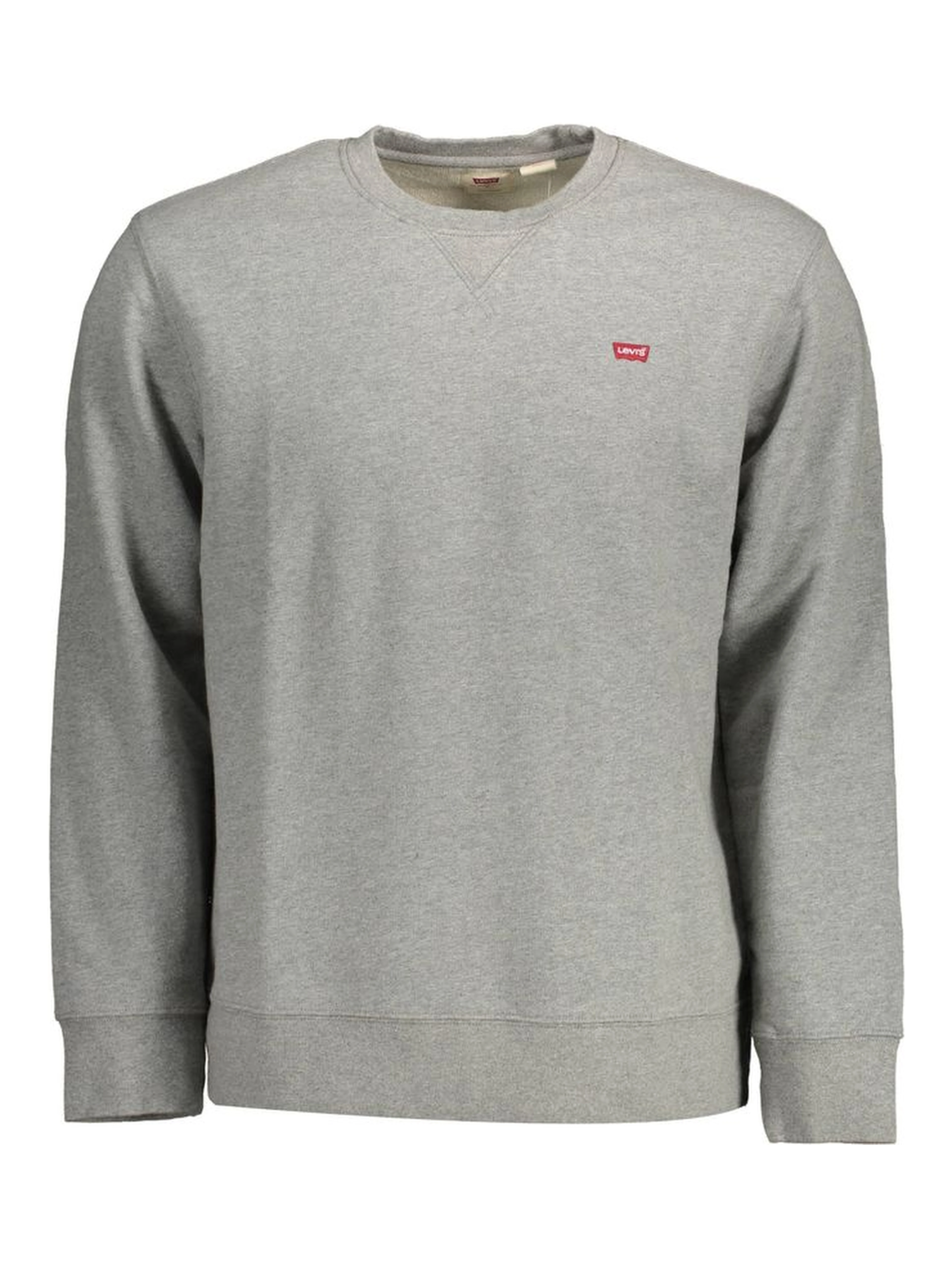 Gray Cotton Mens Sweater