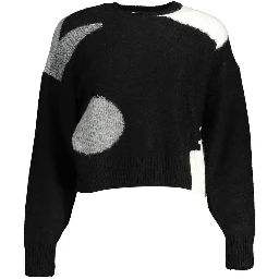 Black Polyester Sweater