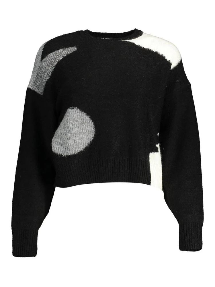 Black Polyester Sweater