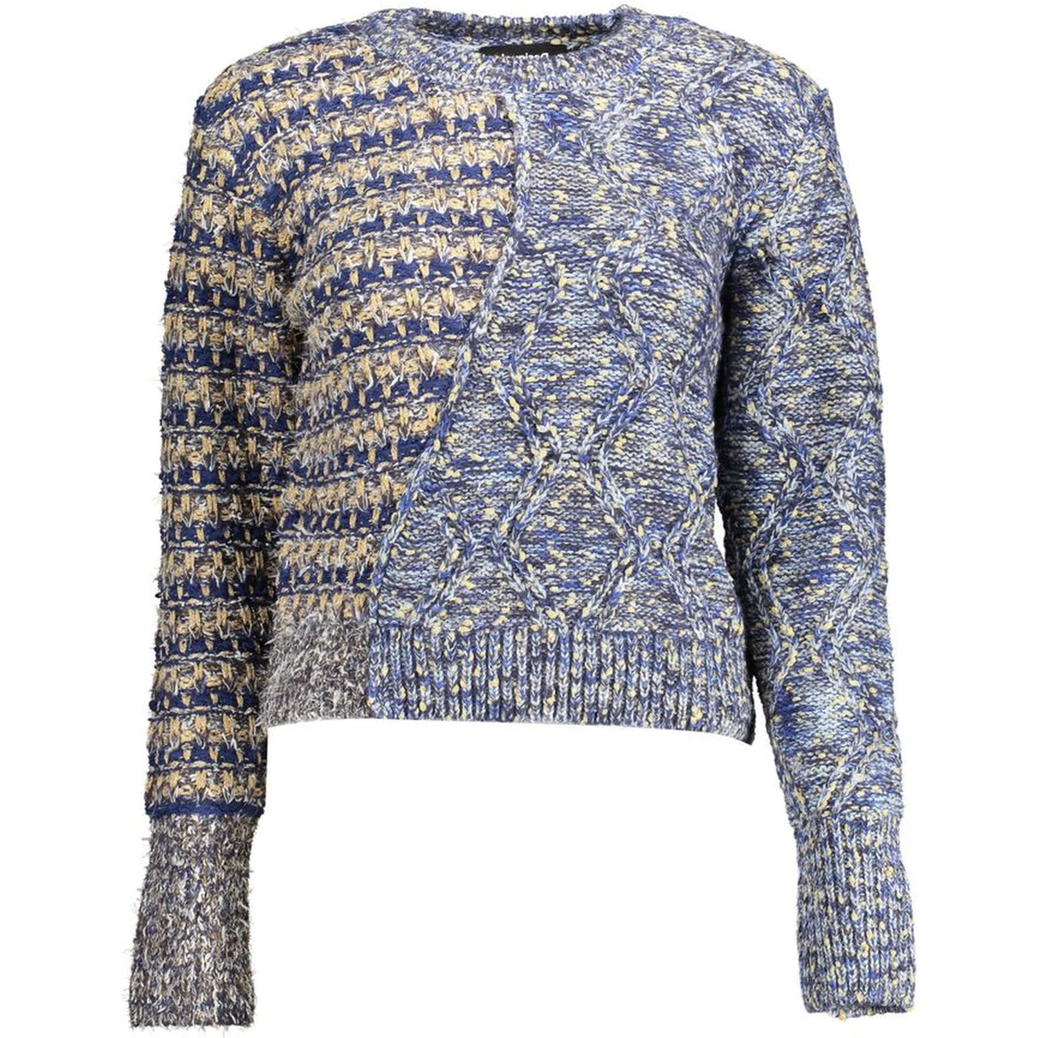 Blue Polyester Sweater