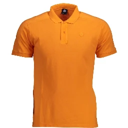 Orange Cotton Polo Shirt