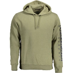 Green Cotton Men Sweater