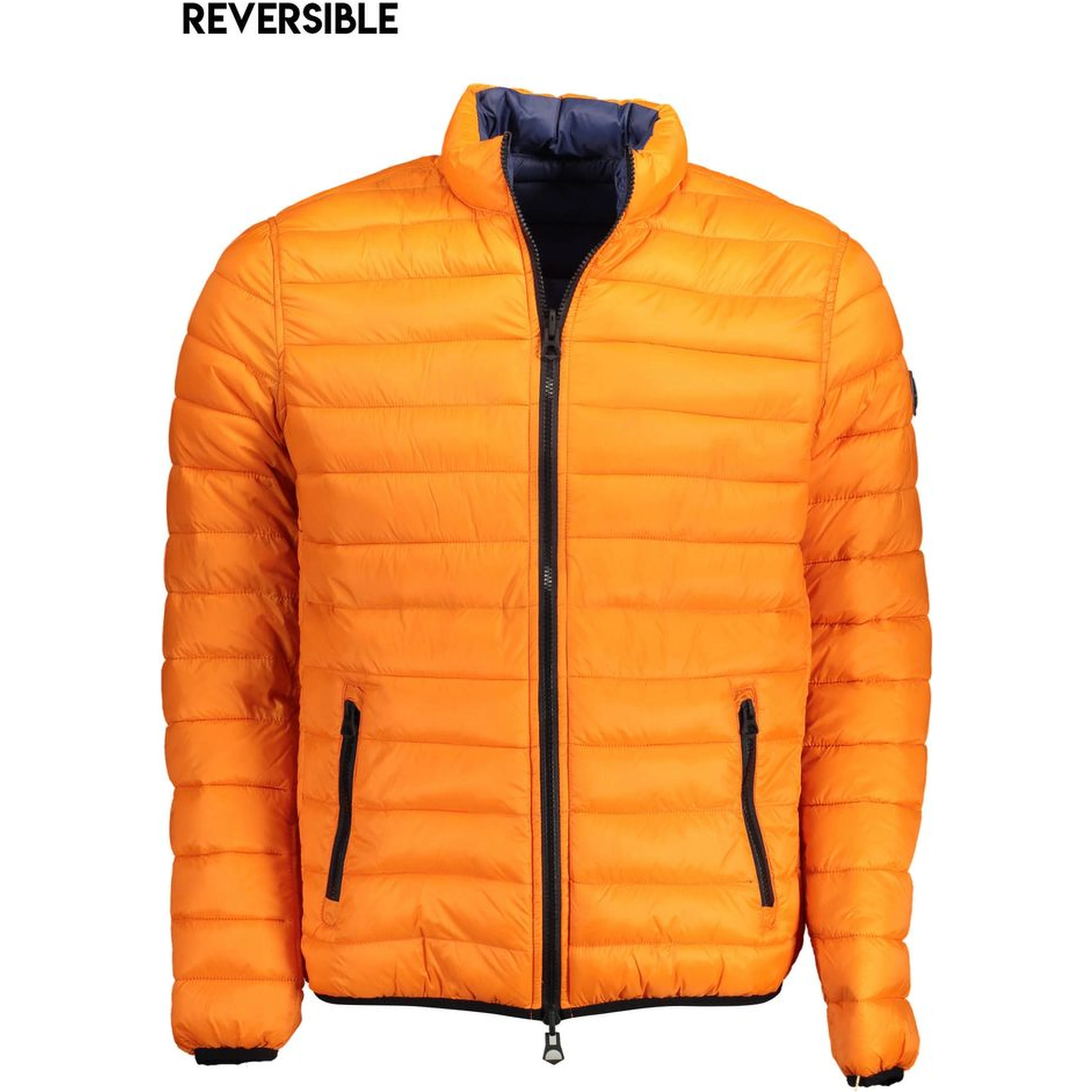 Orange Nylon Jackets & Coat