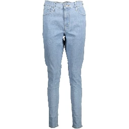 Blue Cotton Women Jeans
