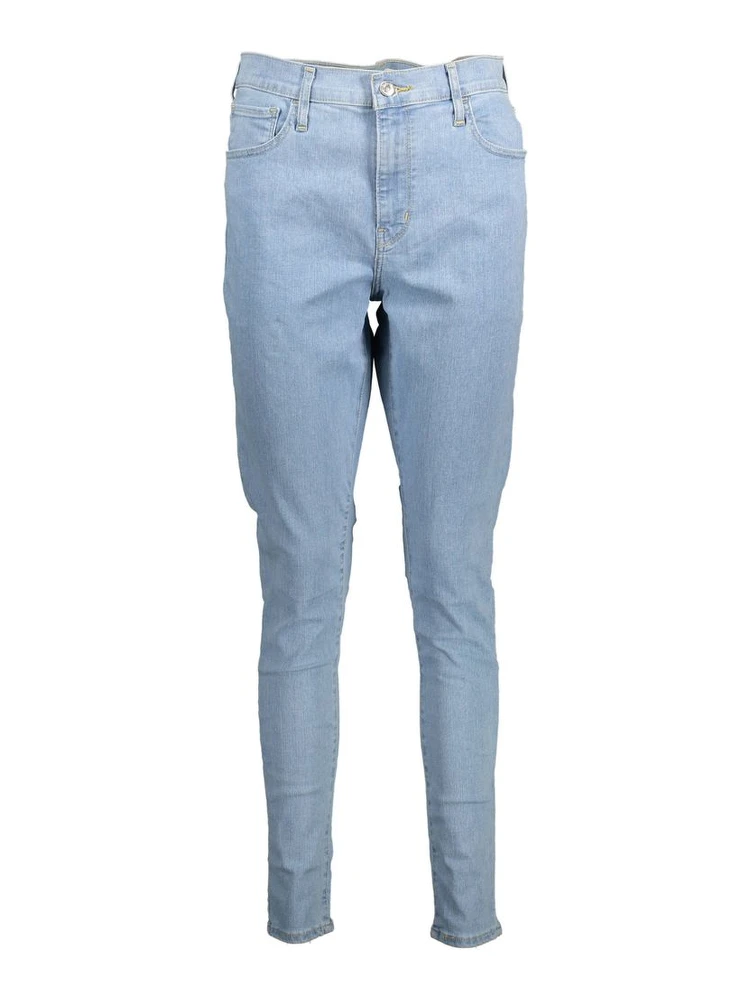 Blue Cotton Women Jeans