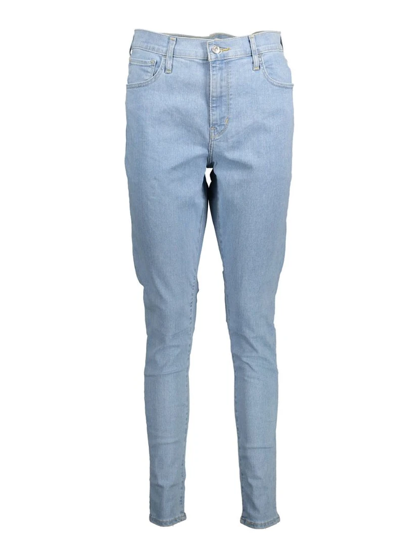 Blue Cotton Women Jeans