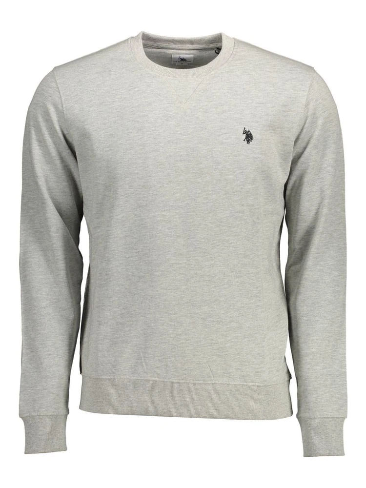 Gray Cotton Men Sweater