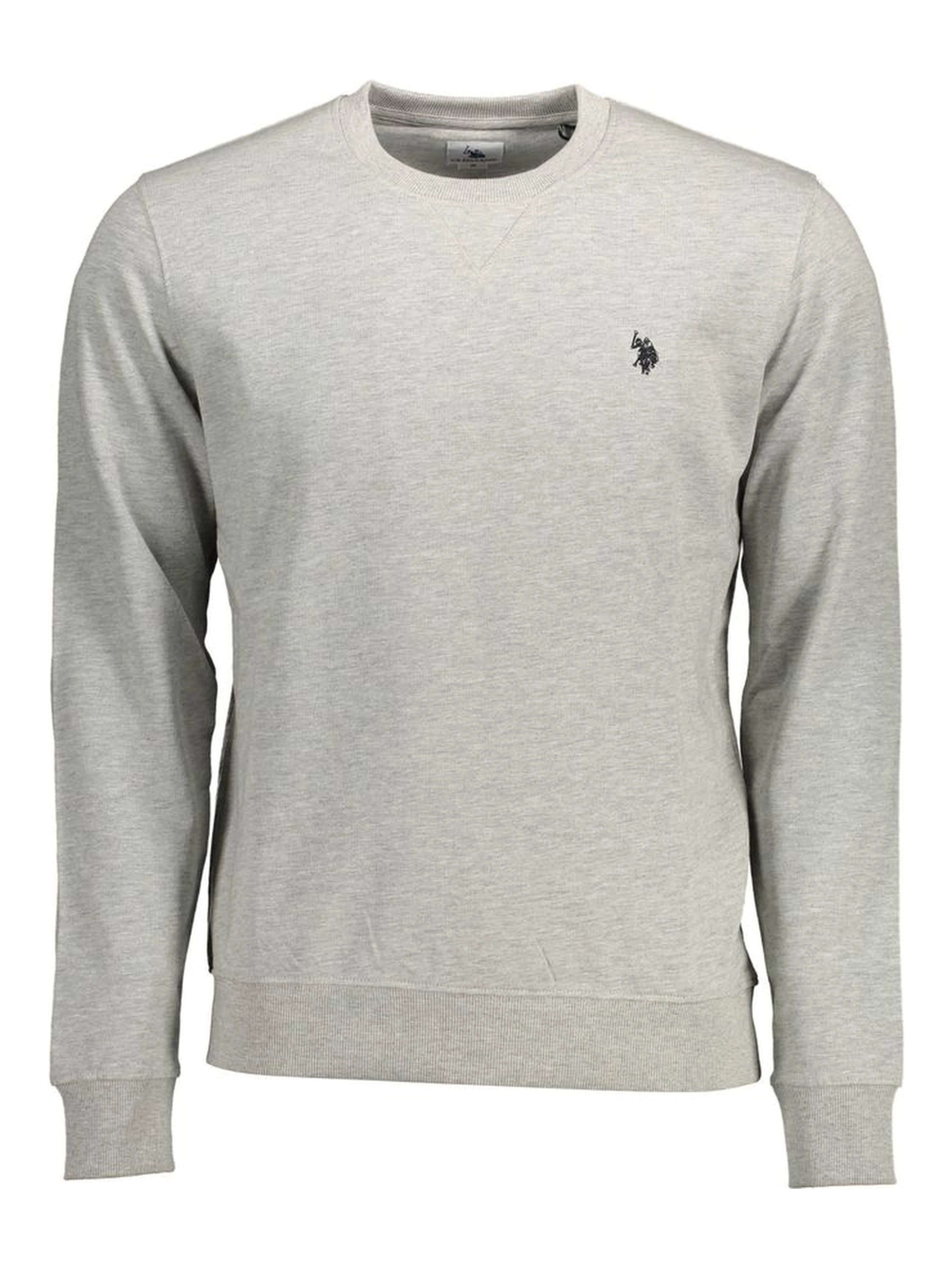 Gray Cotton Men Sweater