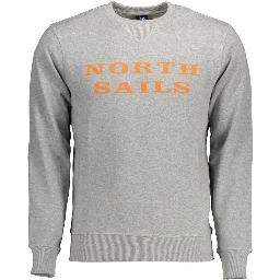 Gray Cotton Men Sweater
